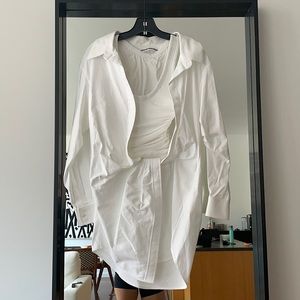 Alexander Wang Falling Twist Shirt Dress